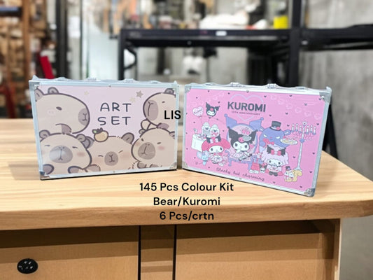 Unicorn Art & Craft Painting Box, Big Coloring Suitcase Multiple 145 Color Kit, Professional Drawing Water Color Pencils, Oil Pastel, Sketches & Acrylic Paint Brush for Girls and Boys