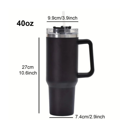 Stainless Steel Tumbler with Steel Straw – Leakproof & Stylish 1200ml