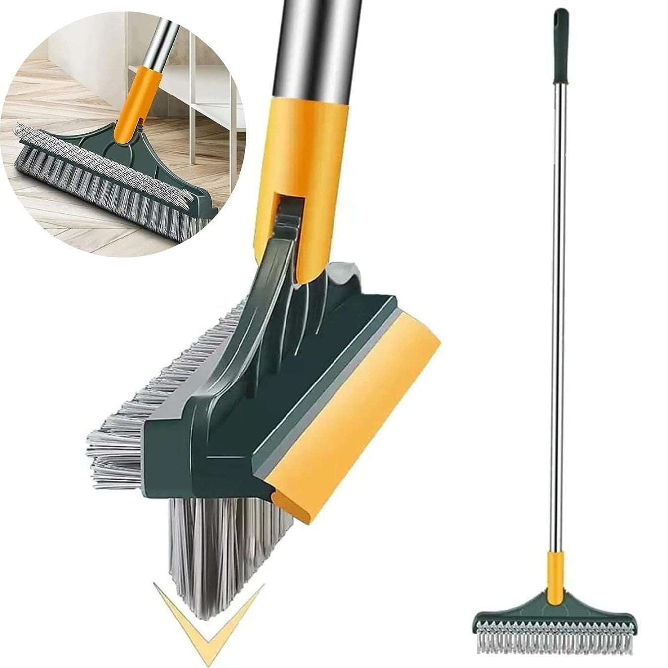 Bathroom Cleaning Brush Wiper 3 in 1