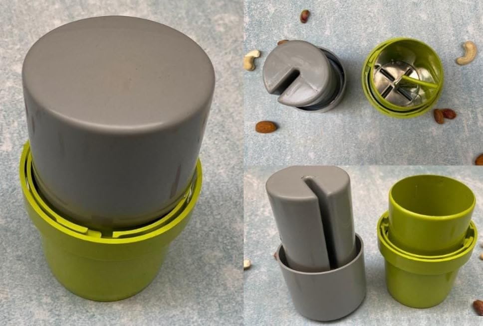 Dry Fruit Cutter, Grinder, Chocolate Cutter, Slicer for Pista, Almonds, Cashews with 3 in 1 Blade - Color May Vary (Pack of 1)