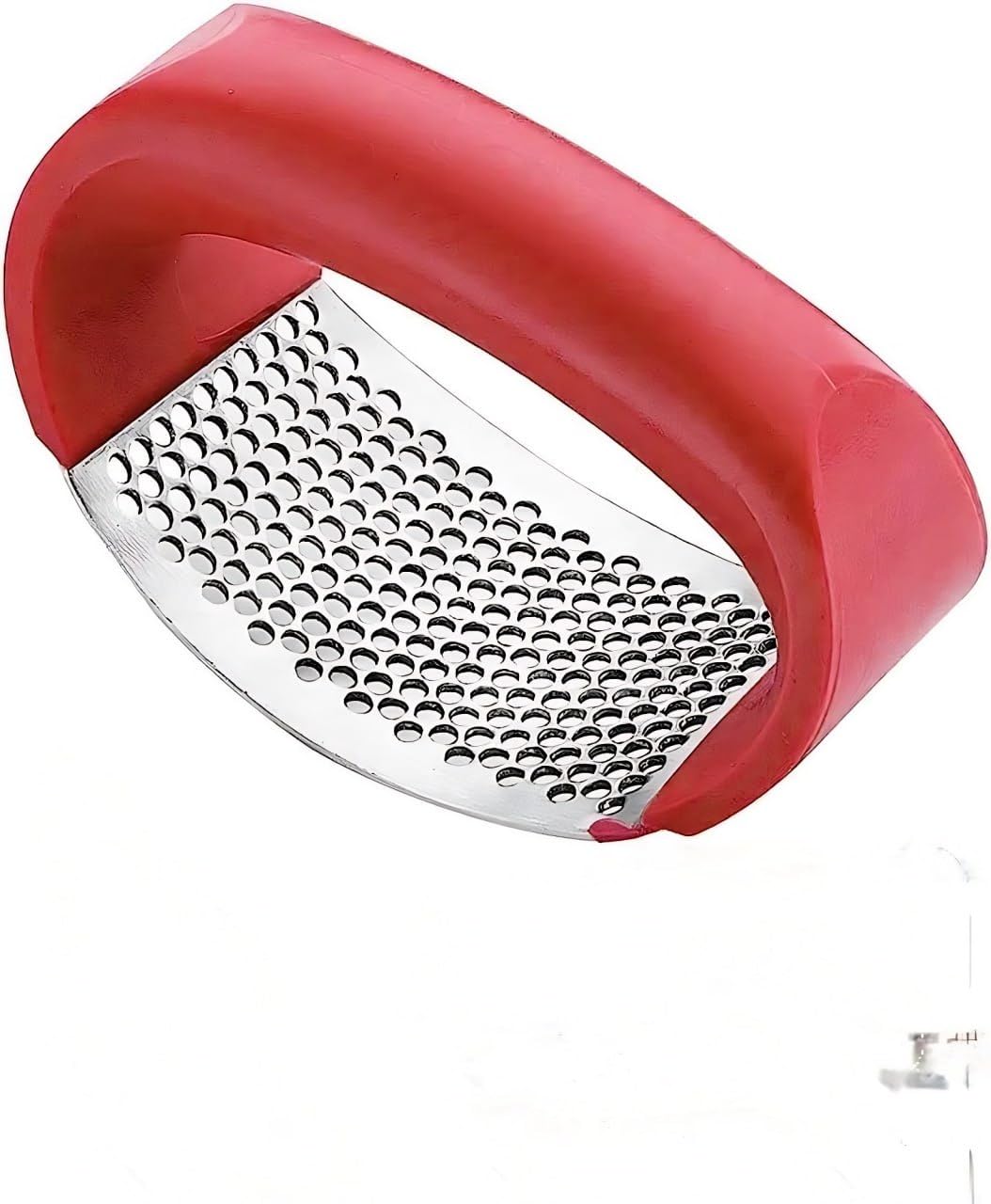 Curve Garlic Press Stainless Steel Garlic Crusher with Curve Handle Manual Garlic Mincer Tool Kitchen Tool Garlic Squeezer
