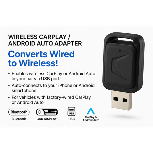 Wireless CarPlay / Android Auto Adapter – Convert Wired to Wireless