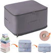 Space Saving Self Compression Organizer, Portable Heavy Duty Moving Bags, Compression Packing Cubes for Travel, Expandable Organizer Bags for Comforters,Blankets,Bedding