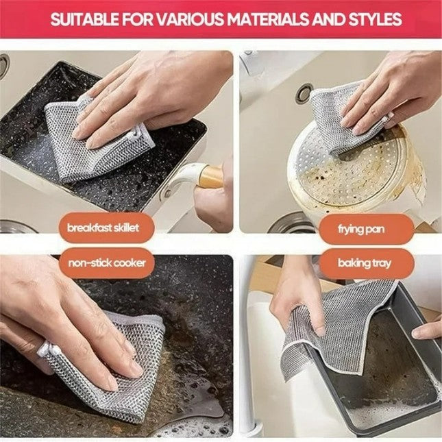 Single Layer Wire Cloth Dish Washer Wipe Pack Of 20
