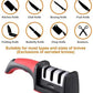 3 in 1 Knife Sharpener Manual Kitchenware Gadgets Sharpening Tool for all Knives Knife Sharpening Steel (Stainless Steel, Plastic)