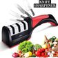 3 in 1 Knife Sharpener Manual Kitchenware Gadgets Sharpening Tool for all Knives Knife Sharpening Steel (Stainless Steel, Plastic)