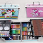 Unicorn Art & Craft Painting Box, Big Coloring Suitcase Multiple 145 Color Kit, Professional Drawing Water Color Pencils, Oil Pastel, Sketches & Acrylic Paint Brush for Girls and Boys