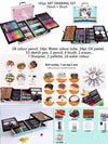 Unicorn Art & Craft Painting Box, Big Coloring Suitcase Multiple 145 Color Kit, Professional Drawing Water Color Pencils, Oil Pastel, Sketches & Acrylic Paint Brush for Girls and Boys