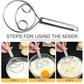 Multi Functional Stainless Steel Dough Mixer &amp; Egg Beater