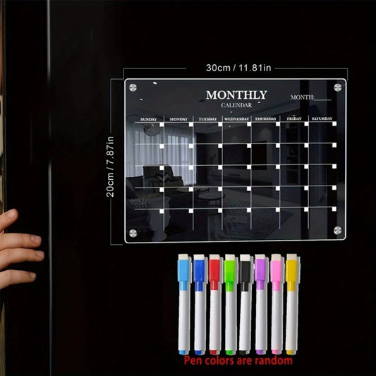Magnetic Acrylic Monthly Planner – Stylish & Functional