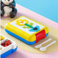 Building Block Lunch Box DIY Your Own Pattern Leak Proof Bento Box 1100ml Capacity 500Pcs Bricks Easy to Open School Lunch Box