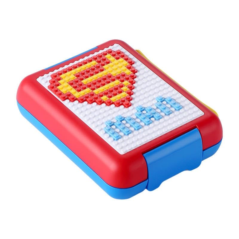Building Block Lunch Box DIY Your Own Pattern Leak Proof Bento Box 1100ml Capacity 500Pcs Bricks Easy to Open School Lunch Box