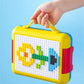 Building Block Lunch Box DIY Your Own Pattern Leak Proof Bento Box 1100ml Capacity 500Pcs Bricks Easy to Open School Lunch Box