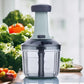 Manual Hand Press Push Chopper 1000 ML with 6 Blades for Effortless Chopping, Vegetables & Fruits Chopper Mixer Cutter to Cut Onion, Salad, Tomato, Potato – Handy Push Choppers, Kitchen Tool