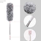 Microfiber Feather Duster Bendable & Extendable Fan Cleaning Brush with 100 inches Expandable Pole Handle Washable Mop for High Ceiling Fans,Window Blinds, Furniture (Standard)
