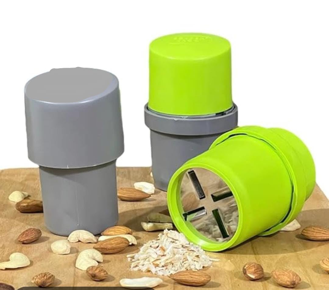 Dry Fruit Cutter, Grinder, Chocolate Cutter, Slicer for Pista, Almonds, Cashews with 3 in 1 Blade - Color May Vary (Pack of 1)