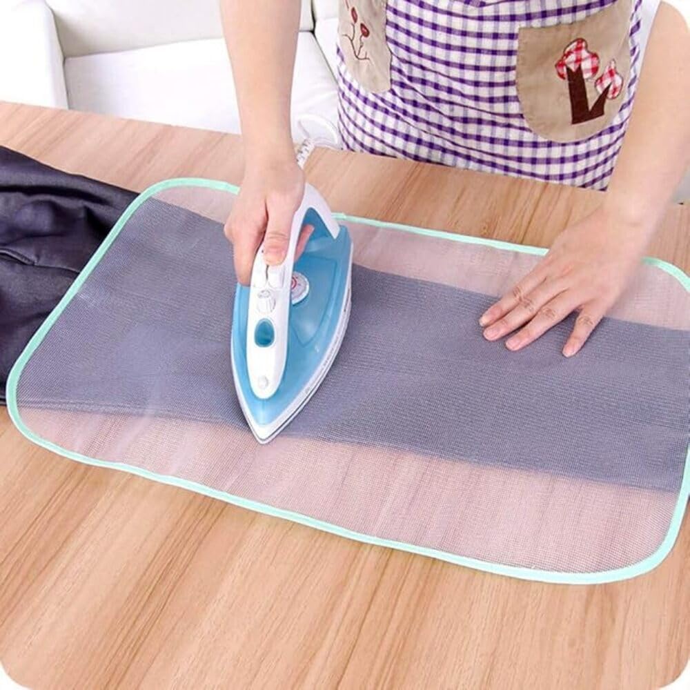 Protective Insulated Ironing Mat Mesh for Clothes Delicate Garment Cloth Guard Home Press Mat Heat Resistant Reusable & Washable Ironing Iron mat for Ironing Clothes