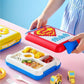 Building Block Lunch Box DIY Your Own Pattern Leak Proof Bento Box 1100ml Capacity 500Pcs Bricks Easy to Open School Lunch Box