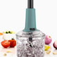 Manual Hand Press Push Chopper 1000 ML with 6 Blades for Effortless Chopping, Vegetables & Fruits Chopper Mixer Cutter to Cut Onion, Salad, Tomato, Potato – Handy Push Choppers, Kitchen Tool