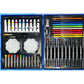 Unicorn Art & Craft Painting Box, Big Coloring Suitcase Multiple 66 Color Kit, Professional Drawing Water Color Pencils, Oil Pastel, Sketches & Acrylic Paint Brush for Girls and Boys