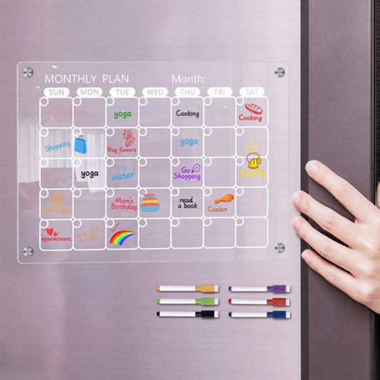 Magnetic Acrylic Monthly Planner – Stylish & Functional