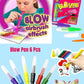 Magical Coloring Spray Blow Pens for Kids Pack of 6