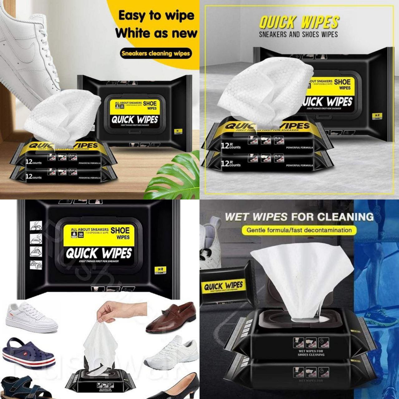 Quick Wipes For Shoes Pak Of 2